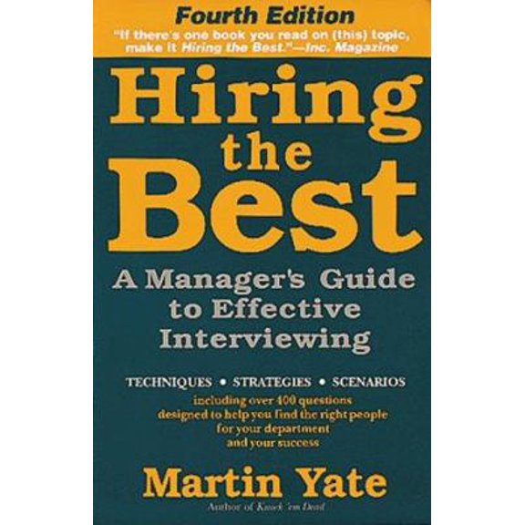 Pre-Owned Hiring the Best (Paperback) 1558502823 9781558502826