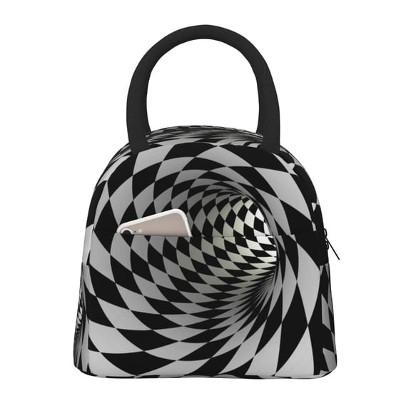 Hirioo 3D Vortex Illusion for Eco-friendly Lunch Box,Leakproof Lunch Box for School, Work, Travel, and Picnics,Perfect for Meal Prep