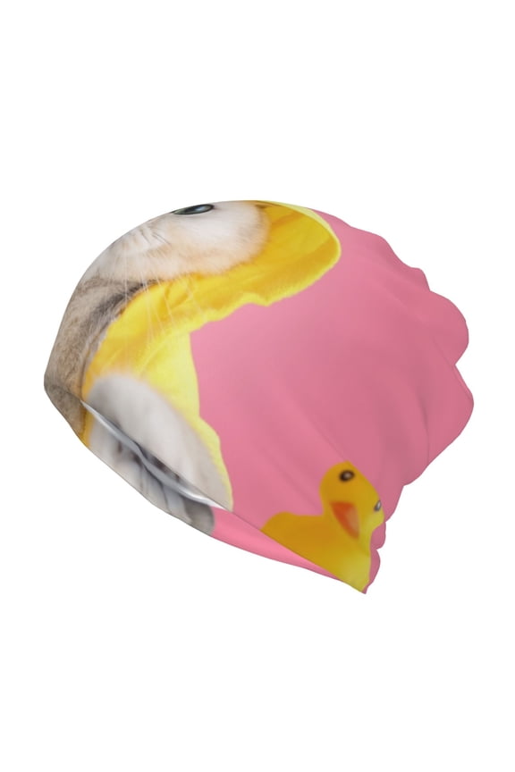 A Funny Cat for Multifunction Beanie Hat for Men and Women Unisex for Winter Sports, Outdoor Activities, and Daily Wear