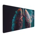 thumbnail image 1 of Hirioo Abstract Botanical Heart for Mouse Pad ,Anti-Slip Base, Durable Stitched Edges, Perfect for Gaming, Office, and Home Use,16x35.5in, 1 of 9