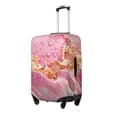thumbnail image 1 of Hirioo Abstract Pink Gold Splash for Elasticity Suitcase Cover (No luggage Included) Durable Luggage Protector Fits 18-32 Inch Luggage-Large, 1 of 7