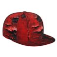 thumbnail image 1 of Hirioo Abstract Red Textured Canvas for Baseball Cap Men Cap Flat Brim for Men Women Teens Adjustable Baseball Cap, 1 of 7