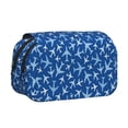 thumbnail image 1 of Hirioo Airplanes in the Sky for Large Grid Mesh Pencil Case with Zipper Stationery Organizer Case, 1 of 7