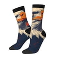 thumbnail image 1 of Hirioo American Bald Eagle A Pattern Adult Middle Tube Socks Breathable Sock Non-Pilling,Contrasting Color Design, 1 of 6