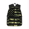 thumbnail image 1 of Hirioo American Flag Camo for Casual Backpack College Backpack Laptop Backpack for Women and Men College Workplace Travel, 1 of 8