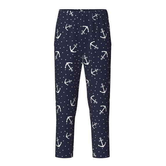 Hirioo Anchors for Teenagers' Pajama Pants Womens Lounge Pants with Pockets Pj Bottoms Pants for Men-XS(5-6)