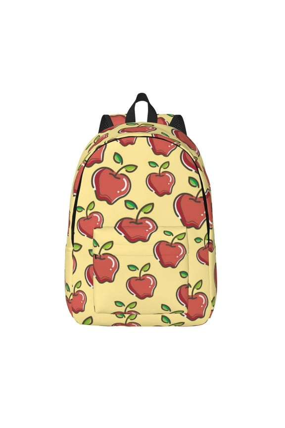 Apple Canvas Backpack, Durable Travel Backpack with Multiple Compartments,Large Capacity, Backpack for School, Hiking, Work