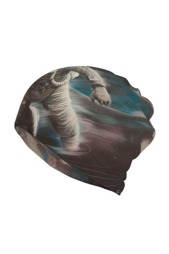 Astronaut Polar Bear Roar for Multifunction Beanie Hat for Men and Women Unisex for Winter Sports, Outdoor Activities, and Daily Wear