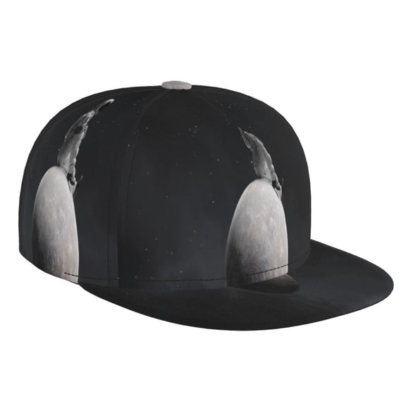Hirioo Astronaut Sitting On Mercury Planet for Baseball Cap Men Cap Flat Brim for Men Women Teens Adjustable Baseball Cap