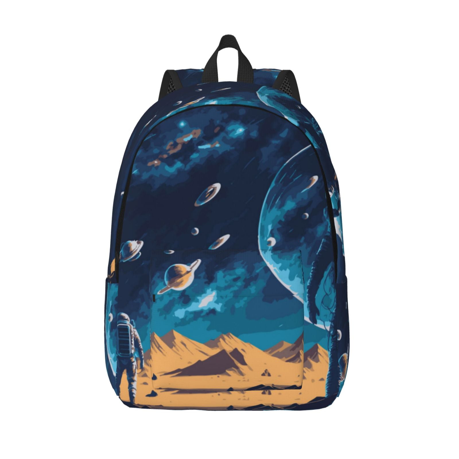 Hirioo Astronaut In A Space Suit On The Planet Canvas Backpack, Durable ...