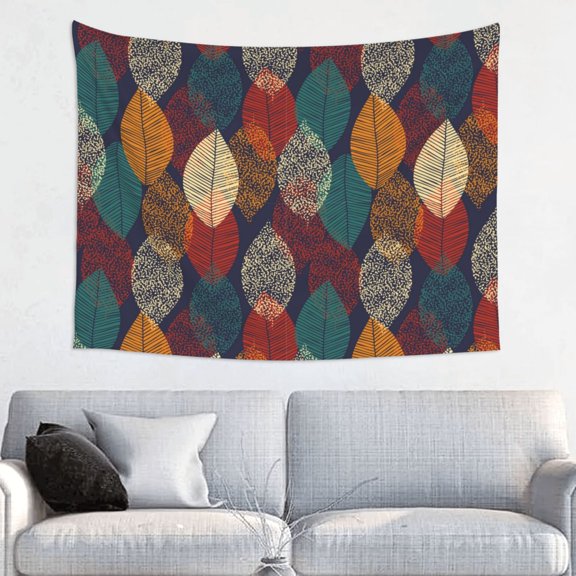 Hirioo Autumn Leaves Print Tapestry Lightweight Fabric for Bedroom Aesthetic Home Wall Dorm Dcor Living Room Decor 29x37 Inch