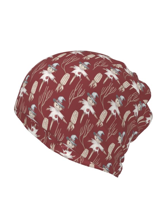 Autumn Scarecrow Harvest Joy for Multifunction Beanie Hat for Men and Women Unisex for Winter Sports, Outdoor Activities, and Daily Wear