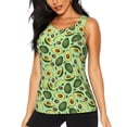 thumbnail image 1 of Hirioo Avocado With Seeds for Women's Workout Tank Top Sleeveless Workout Tops Athletic Gym Shirts-X-Large, 1 of 1