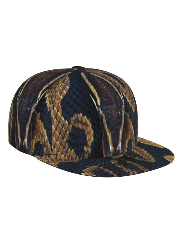Ball Phyton Snake for Baseball Cap Men Cap Flat Brim for Men Women Teens Adjustable Baseball Cap