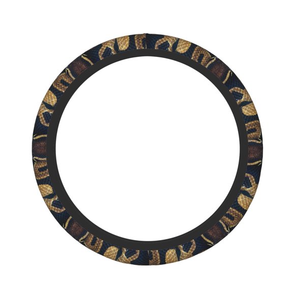 Hirioo Ball Phyton Snake for Elastic Stretch Steering Wheel Cover Universal 15 Inch Automotive Steering Wheel Cover Fit Auto, Suvs, Truck