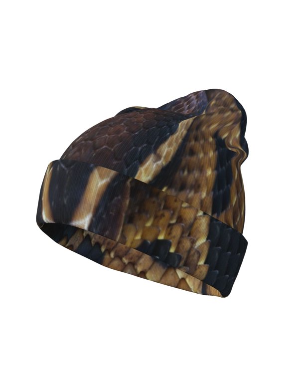 Ball Phyton Snake for Men's Knit Cuffed Beanie for Outdoor Activities Unisex