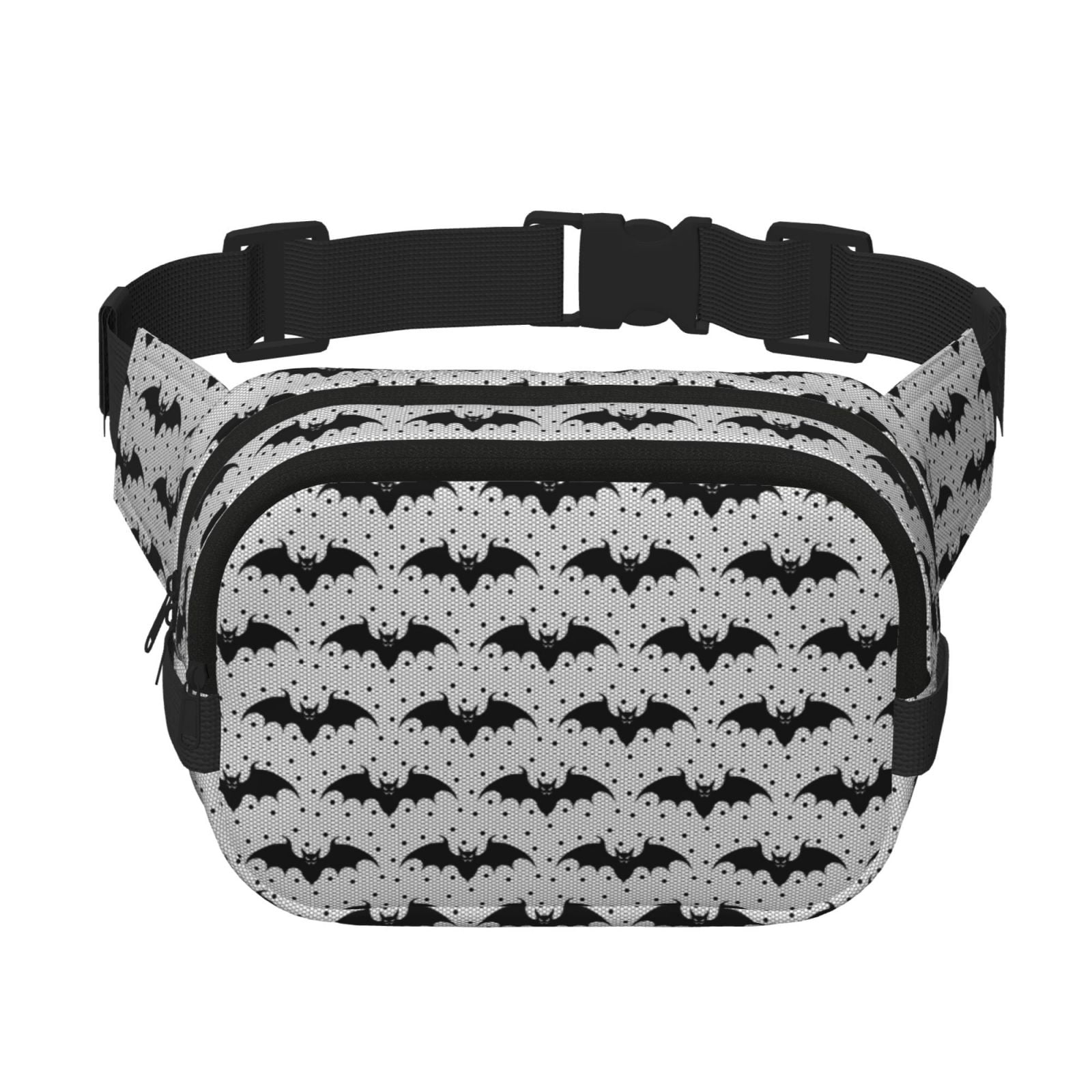 Hirioo Bat for Double Layer Waist Bag Adjustable Fanny Pack For Travel Running Hiking