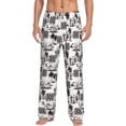 thumbnail image 1 of Hirioo Beach for Men's PJ Pajama Pants Sleep Pants Men's Home Trousers with Pockets,S-3XL-Medium, 1 of 6