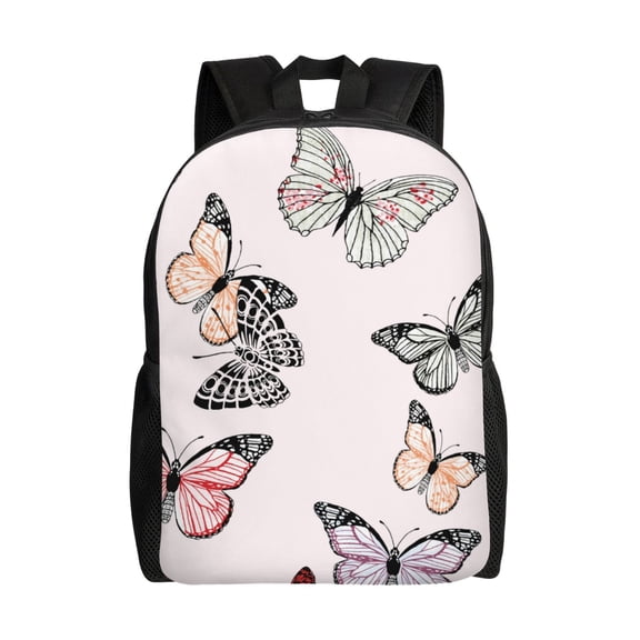 Hirioo Beautiful Butterfly for Travel Backpack for Women Men, Lightweight and Durable,Gift for Weekender, College, Work,and Outdoor Activities