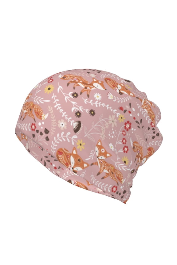 Beautiful Fox for Multifunction Beanie Hat for Men and Women Unisex for Winter Sports, Outdoor Activities, and Daily Wear