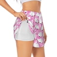 thumbnail image 1 of Hirioo Beautiful Swans for Women's Double Layer Athletic Shorts High-Performance Gym Shorts with Inner Pocket, Elastic Waistband-XX-Large, 1 of 7