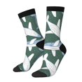 thumbnail image 1 of Hirioo Beautiful Whales Pattern Adult Middle Tube Socks Breathable Sock Non-Pilling,Contrasting Color Design, 1 of 6