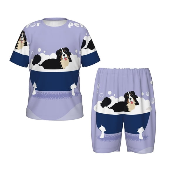 Hirioo Bernese Mountain Dog Sitting Bath Tub Hirioo-Large