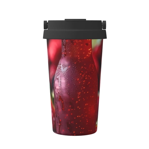 Hirioo Berry Infused Refreshment for Coffee Travel Mug Insulated Coffee Mug with Lid