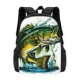 thumbnail image 1 of Hirioo Big bass fish for Minimalist Backpack Large Capacity Backpack Travel Backpack For School, 1 of 8