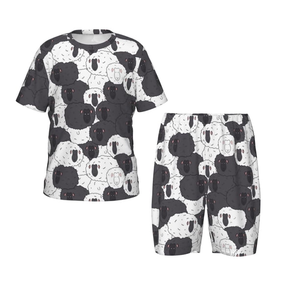 Hirioo Black And White Sheeps Hirioo-4X-Large