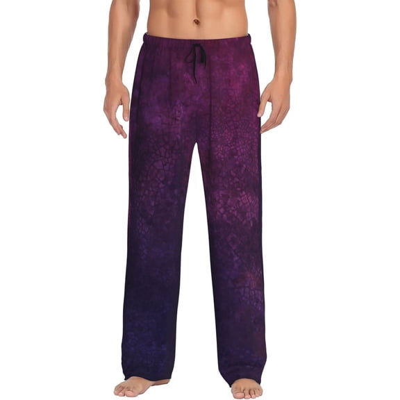 Hirioo Black Dark Blue Purple for Women's PJ Pajama Pants Sleep Pants Women's Home Trousers with Pockets,S-3XL-XX-Large