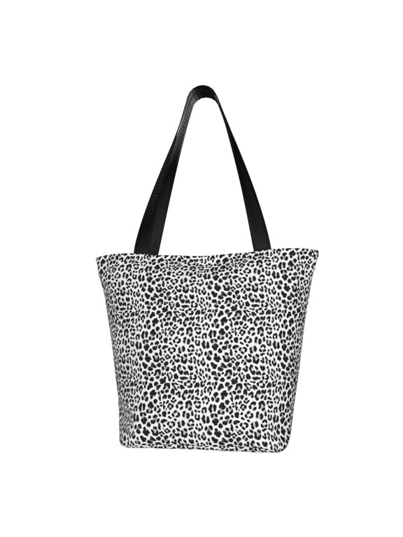 Black Leopard for Women's Casual Shoulder Tote Bag Handbag For Women Work College Travel Business Shopping