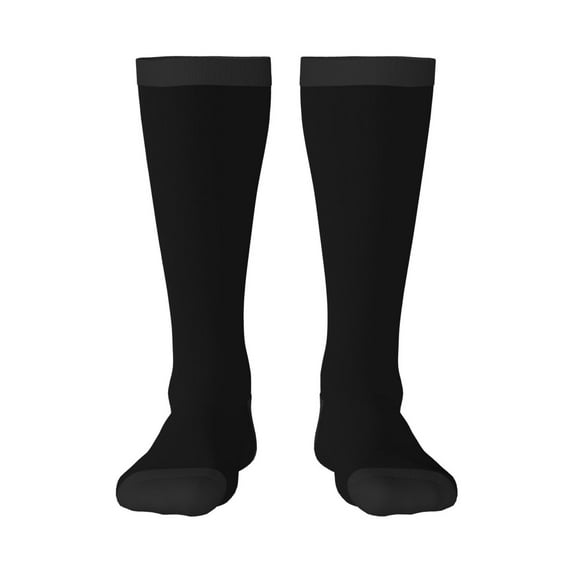 Hirioo Black for Adult Stockings Breathable Sock Non-Pilling,Contrasting Color Design