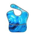 thumbnail image 1 of Hirioo Blue Shell for Baby Waterproof Pocket Bib Adjustable Closed for Babies Toddlers with Large Pocket 6-24Months, 1 of 8