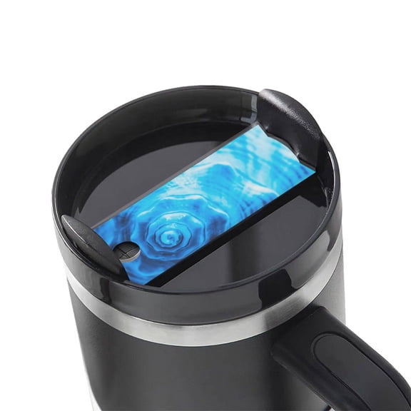 Hirioo Blue Shell for Stanley Cup Lid Nameplate Personalized Acrylic Nameplate Tumbler Lid Topper(30oz , 40oz)
