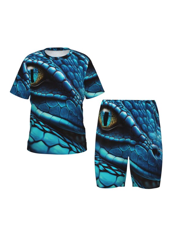 Blue Viper Snake Closeup Face Hirioo-Small