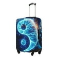 thumbnail image 1 of Hirioo Blue Yin And Yang for Elasticity Suitcase Cover (No luggage Included) Durable Luggage Protector Fits 18-32 Inch Luggage-Large, 1 of 7