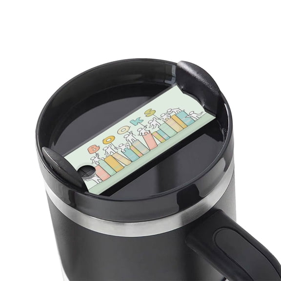 Hirioo Books for Stanley Cup Lid Nameplate Personalized Acrylic Nameplate Tumbler Lid Topper(30oz , 40oz)