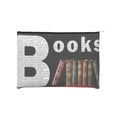 thumbnail image 1 of Hirioo Books1 for Paper Reusable Cosmetic Bag Zipper Encouragement Travel Pouch Toiletry Bag for Women Girls, 1 of 7