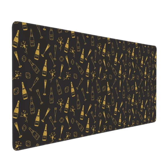 Hirioo Bottles for Mouse Pad ,Anti-Slip Base, Durable Stitched Edges, Perfect for Gaming, Office, and Home Use,16x35.5in
