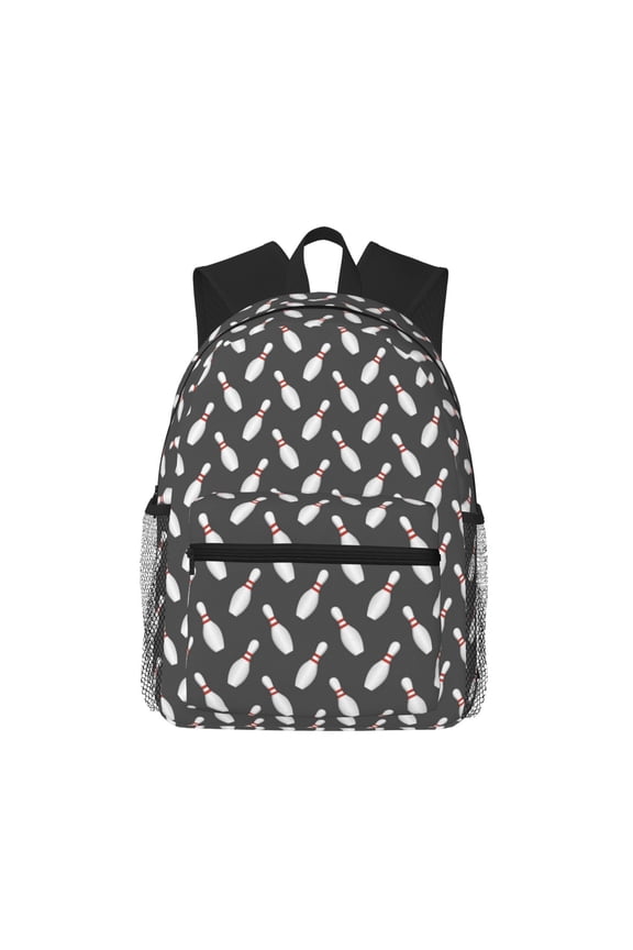 Bowling Pins for Casual Backpack College Backpack Laptop Backpack for Women and Men College Workplace Travel