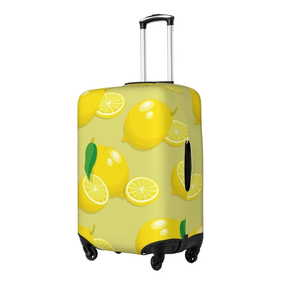 Hirioo Bright Lemons for Elasticity Suitcase Cover (No luggage Included) Durable Luggage Protector Fits 18-32 Inch Luggage-Large