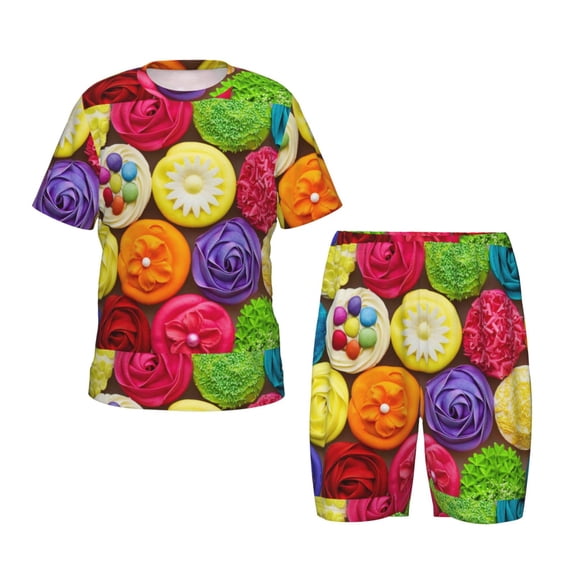 Hirioo Brightly Colored Cupcakes Hirioo-Large