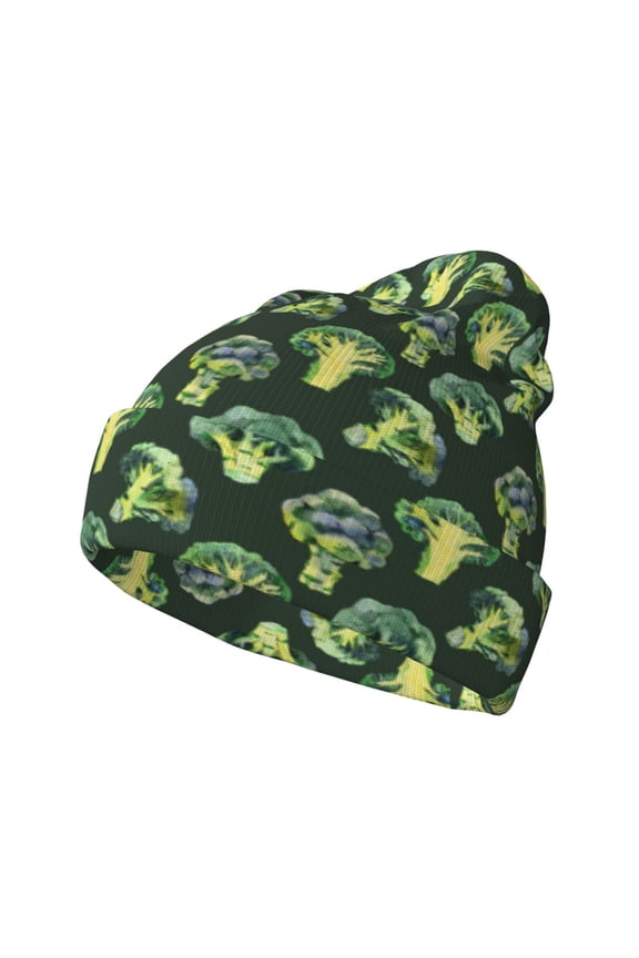 Broccoli 3 for Men's Knit Cuffed Beanie for Outdoor Activities Unisex