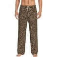 thumbnail image 1 of Hirioo Brown Leopard for Men's PJ Pajama Pants Sleep Pants Men's Home Trousers with Pockets,S-3XL-3X-Large, 1 of 6