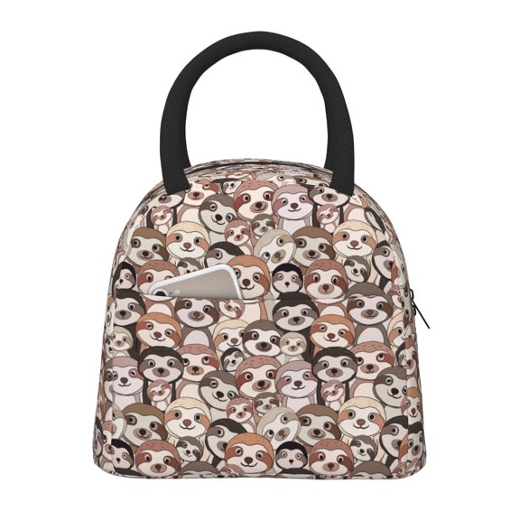 Hirioo Brown Sloth for Eco-friendly Lunch Box,Leakproof Lunch Box for School, Work, Travel, and Picnics,Perfect for Meal Prep