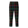 thumbnail image 1 of Hirioo Buffalo Plaid Dark Green for Teenagers' Pajama Pants Womens Lounge Pants with Pockets Pj Bottoms Pants for Men-Small, 1 of 6