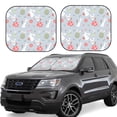 thumbnail image 1 of Hirioo Bunny cartoon with easter for 2PCS Windshield Sun Shade Foldable | Front Windshield Shade for Sun, Heat and UV Rays-Small, 1 of 6