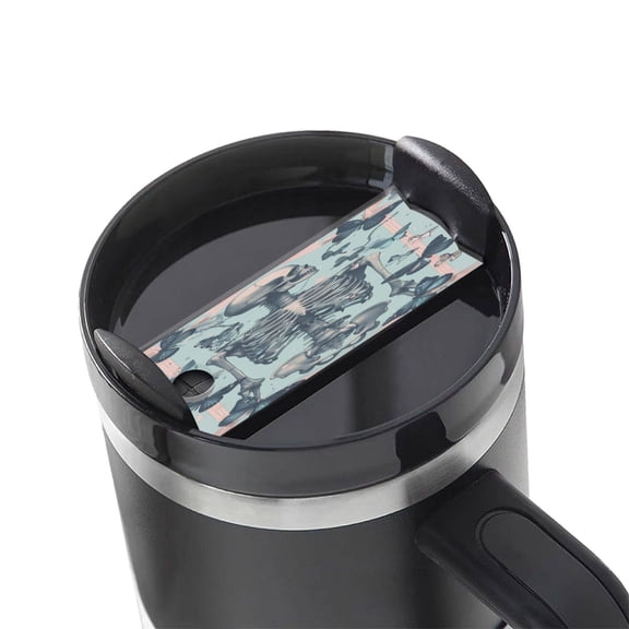 Hirioo Butterflies Skull Bows for Stanley Cup Lid Nameplate Personalized Acrylic Nameplate Tumbler Lid Topper(30oz , 40oz)