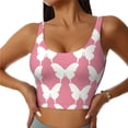 thumbnail image 1 of Hirioo Butterfly 2 for Women's Sports Vest with Full-Print Design, Stretchy Fabric and Removable Pads-Medium, 1 of 8